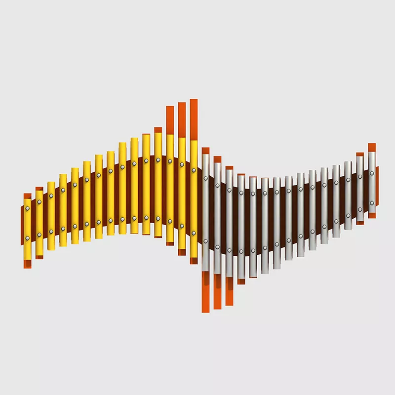 Aluminiumslegering Lekeplass Handpipes Utendørs musikkinstrumenter