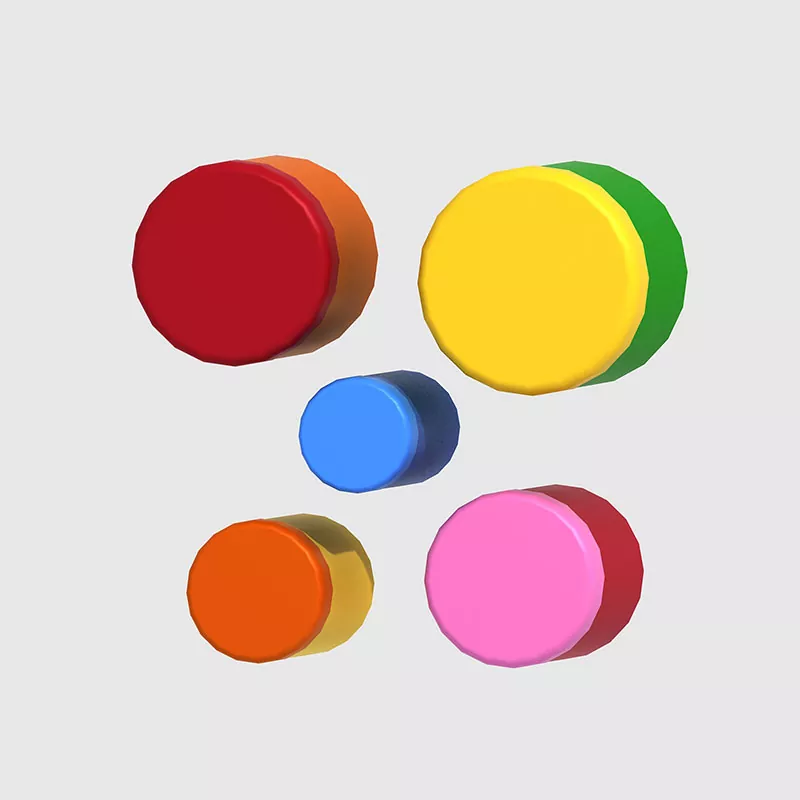 Slagverket spiller fargerike trommer